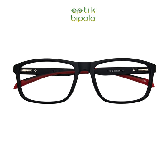 Frame Kacamata Reebok 1202-2 C.02 Black/Red Pria