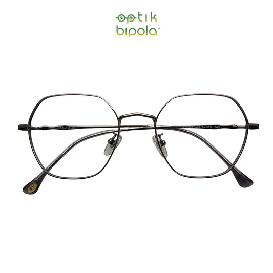 Frame Kacamata Keladun 19066 Unisex Pria Wanita Silver