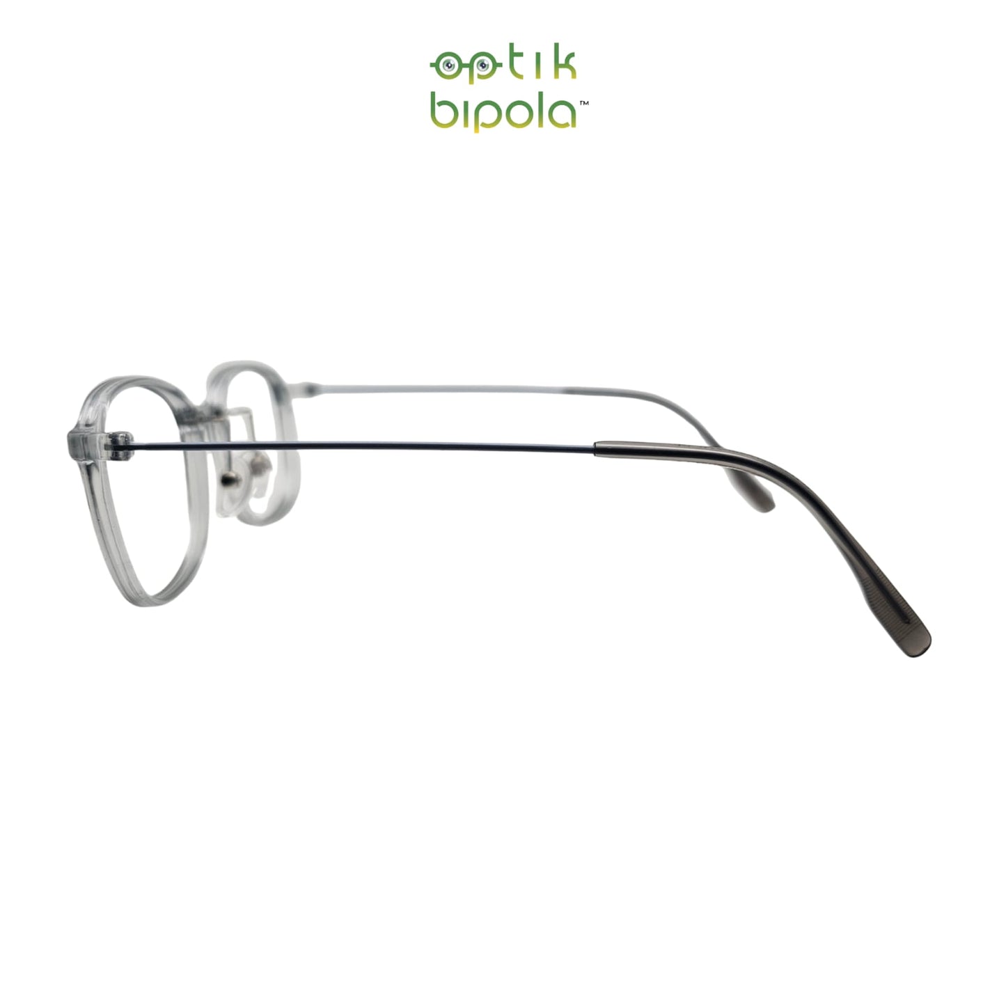 Frame Kacamata Marciano 6633 Unisex Pria Wanita Grey Transparent