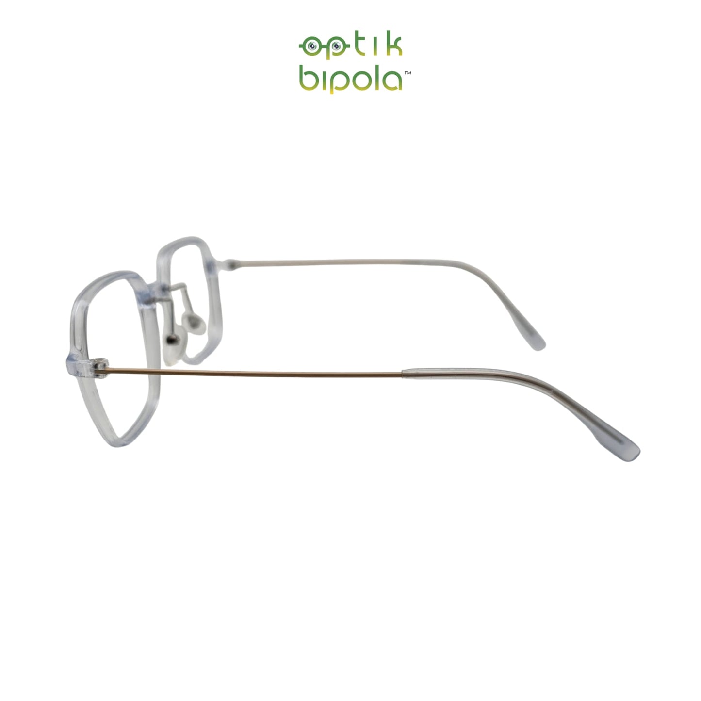 Frame Kacamata Marciano 6637 Unisex Pria Wanita Blue Transparent