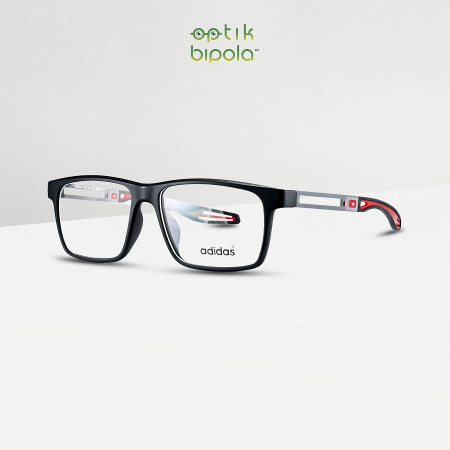 Frame Kacamata Sport Adidas 63 Unisex Pria Wanita Black/Red