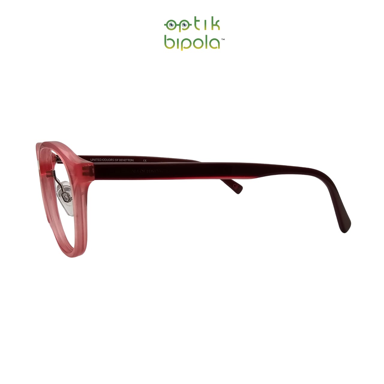 Frame Kacamata Original United Colors of Benetton BEO1028 c.283 Wanita Pink/Red