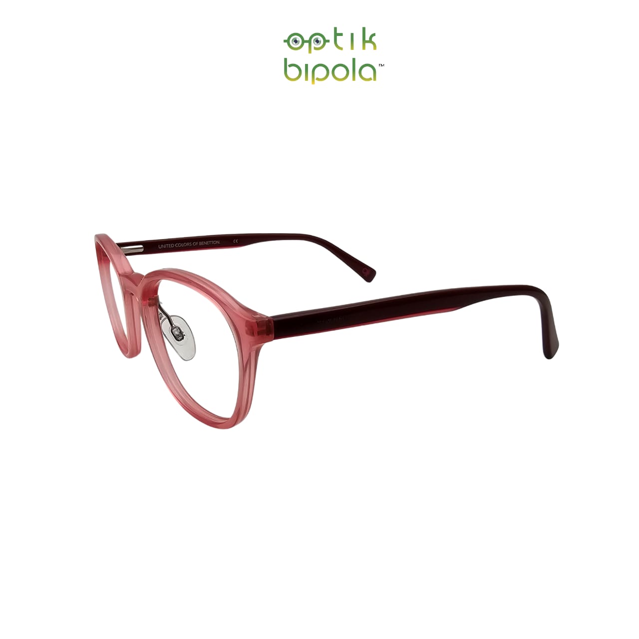 Frame Kacamata Original United Colors of Benetton BEO1028 c.283 Wanita Pink/Red