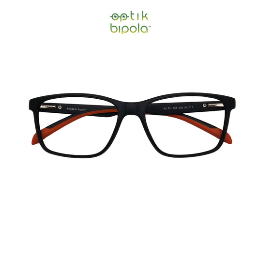 Frame Kacamata Tag Heuer 555 Black/Orange Pria