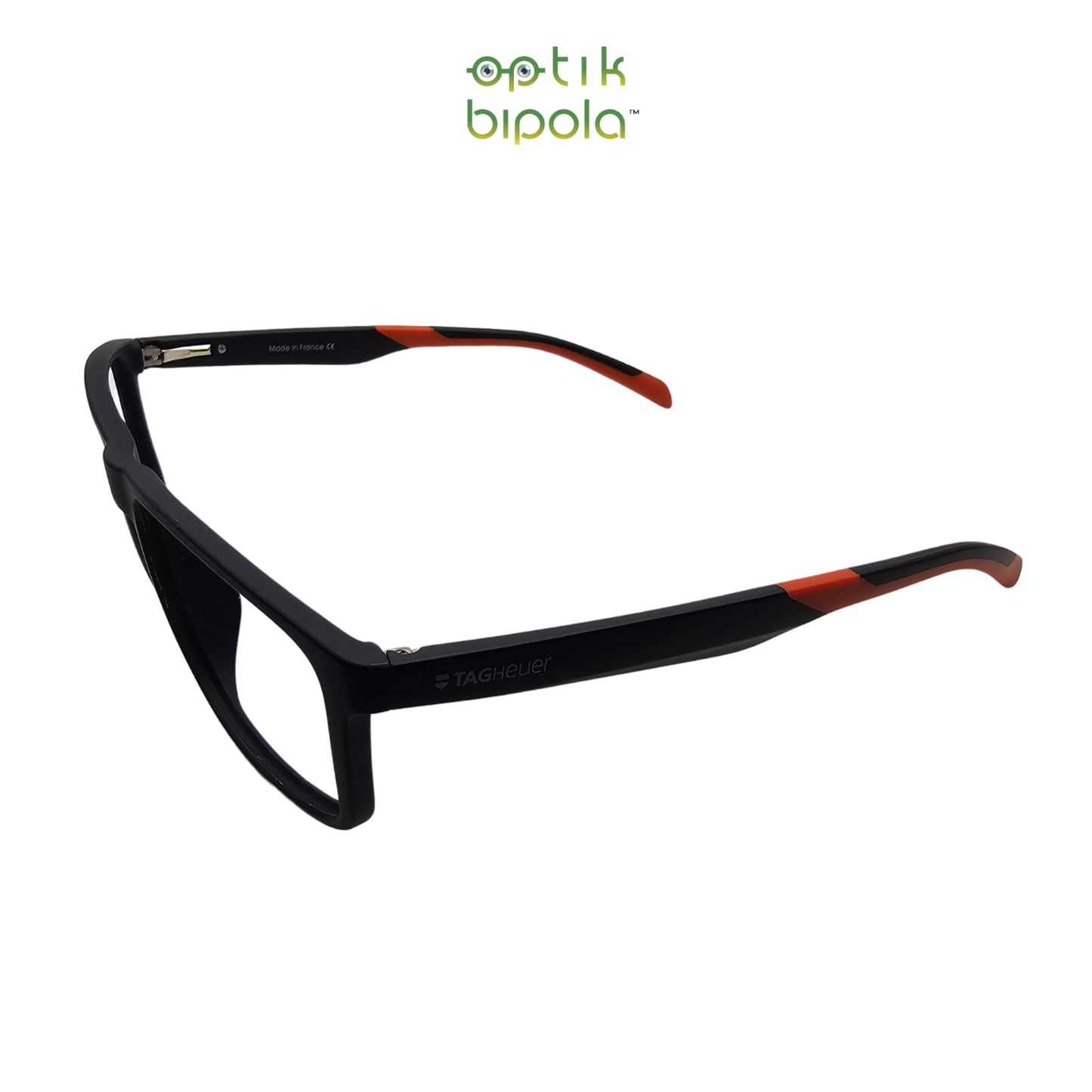 Frame Kacamata Tag Heuer 555 Black/Orange Pria
