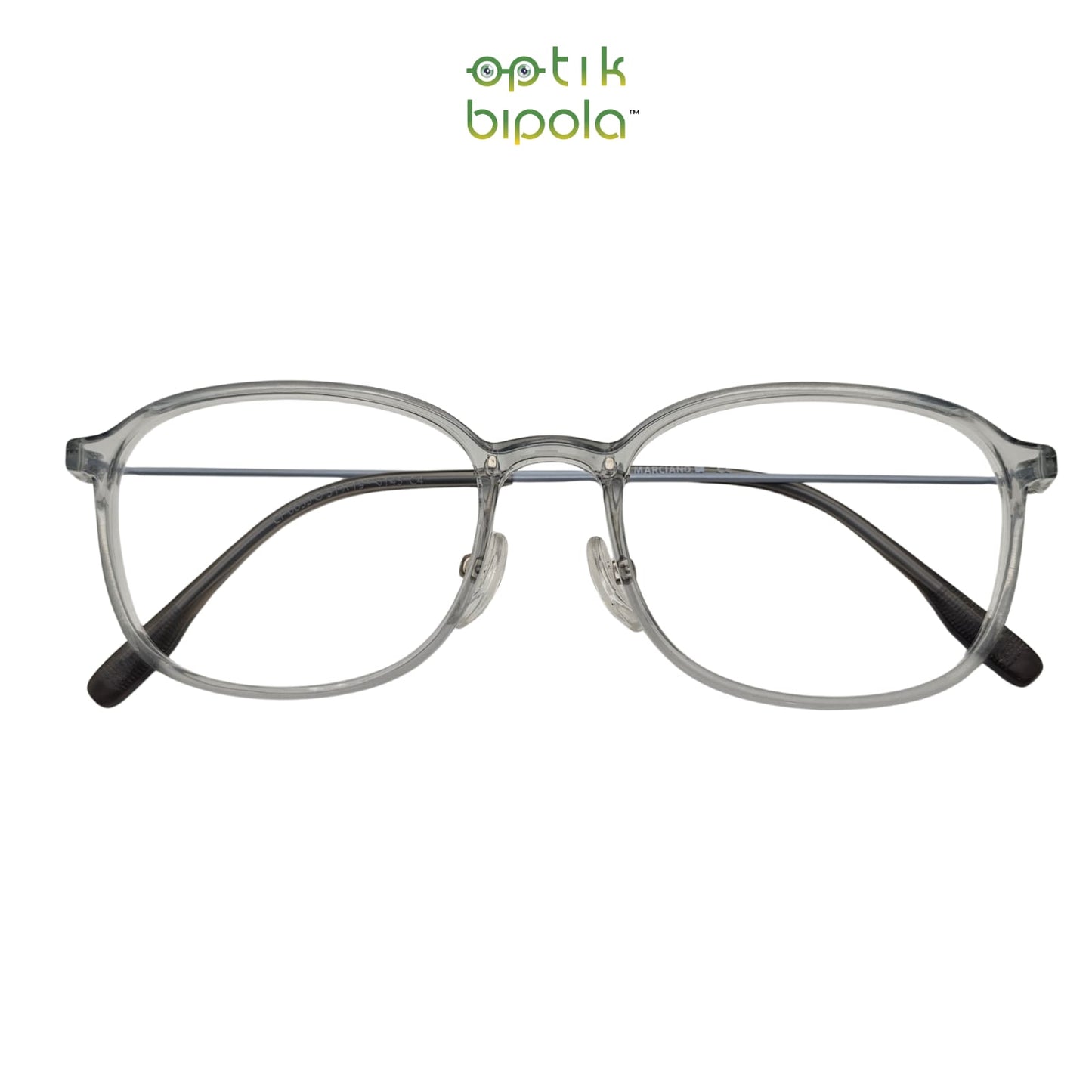 Frame Kacamata Marciano 6633 Unisex Pria Wanita Grey Transparent