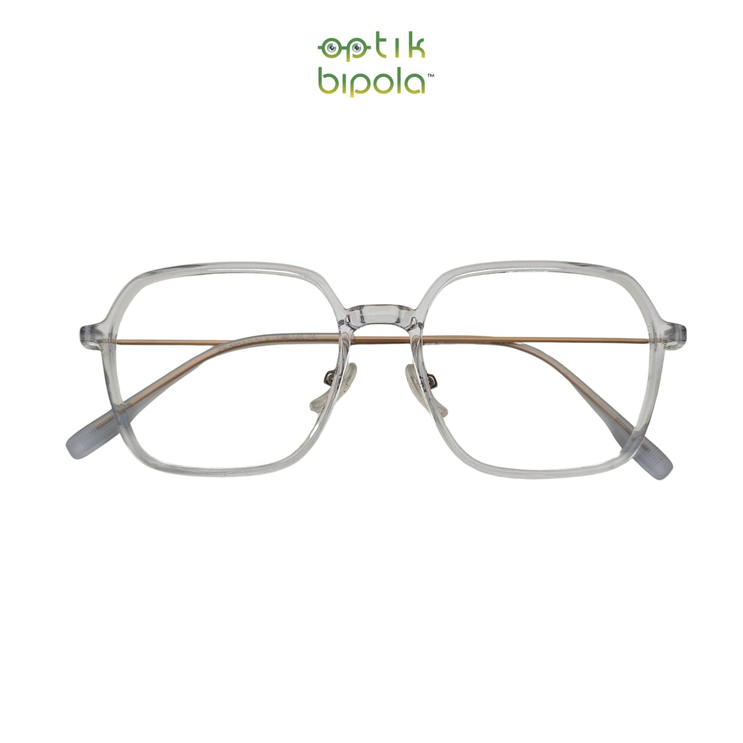 Frame Kacamata Marciano 6637 Unisex Pria Wanita Blue Transparent