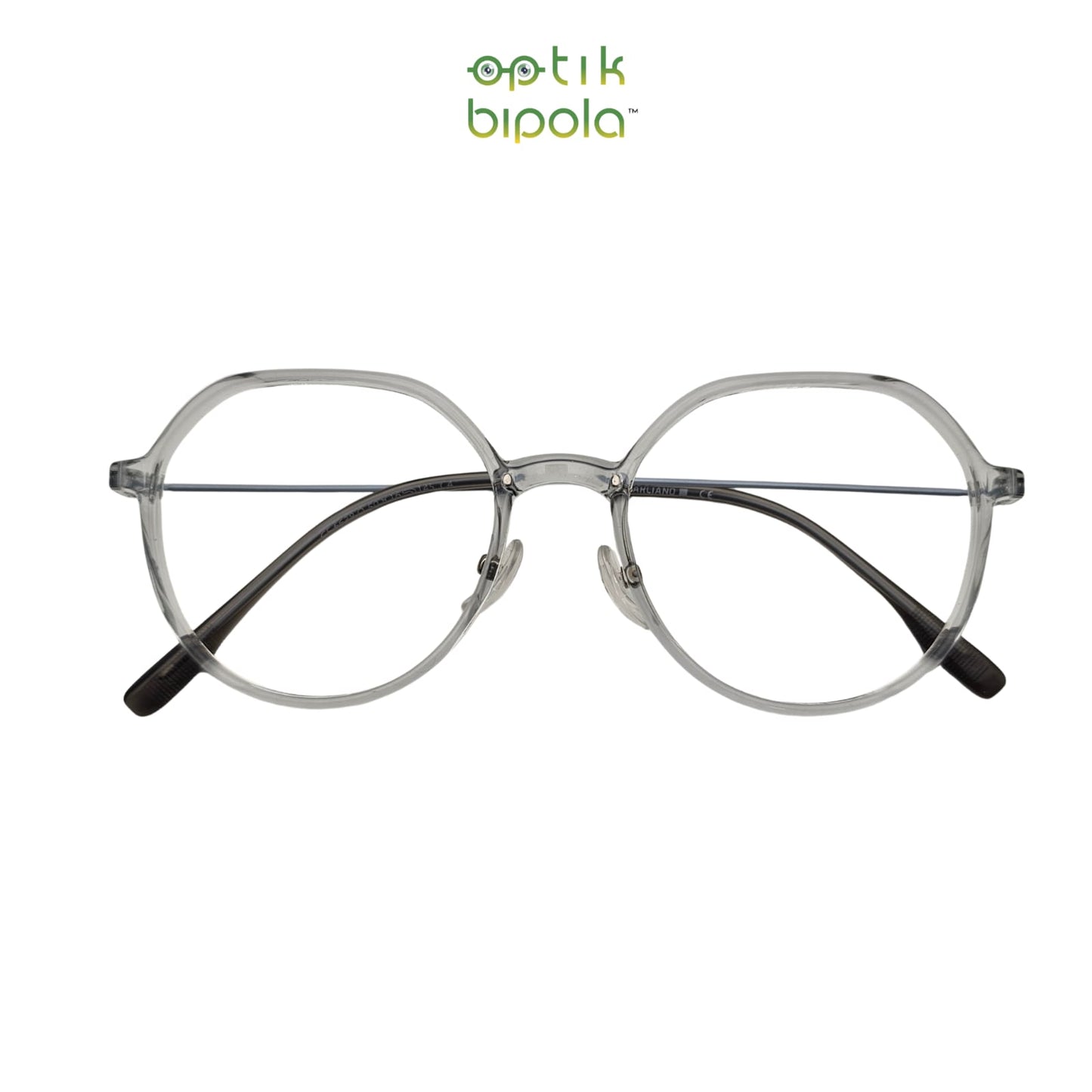 Frame Kacamata Marciano 6638 Unisex Pria Wanita Grey Transparent