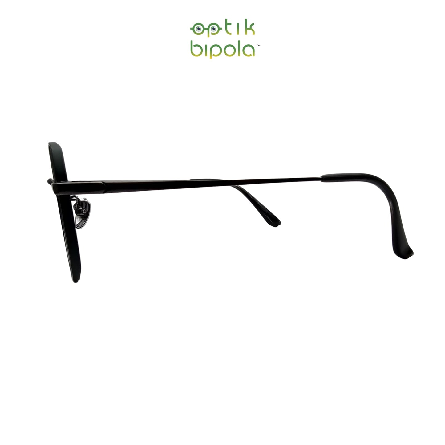 Frame Kacamata Diamond Hexagonal : Autograph 8859 C.3 Shiny Grey/Green Titanium Unisex Pria Wanita