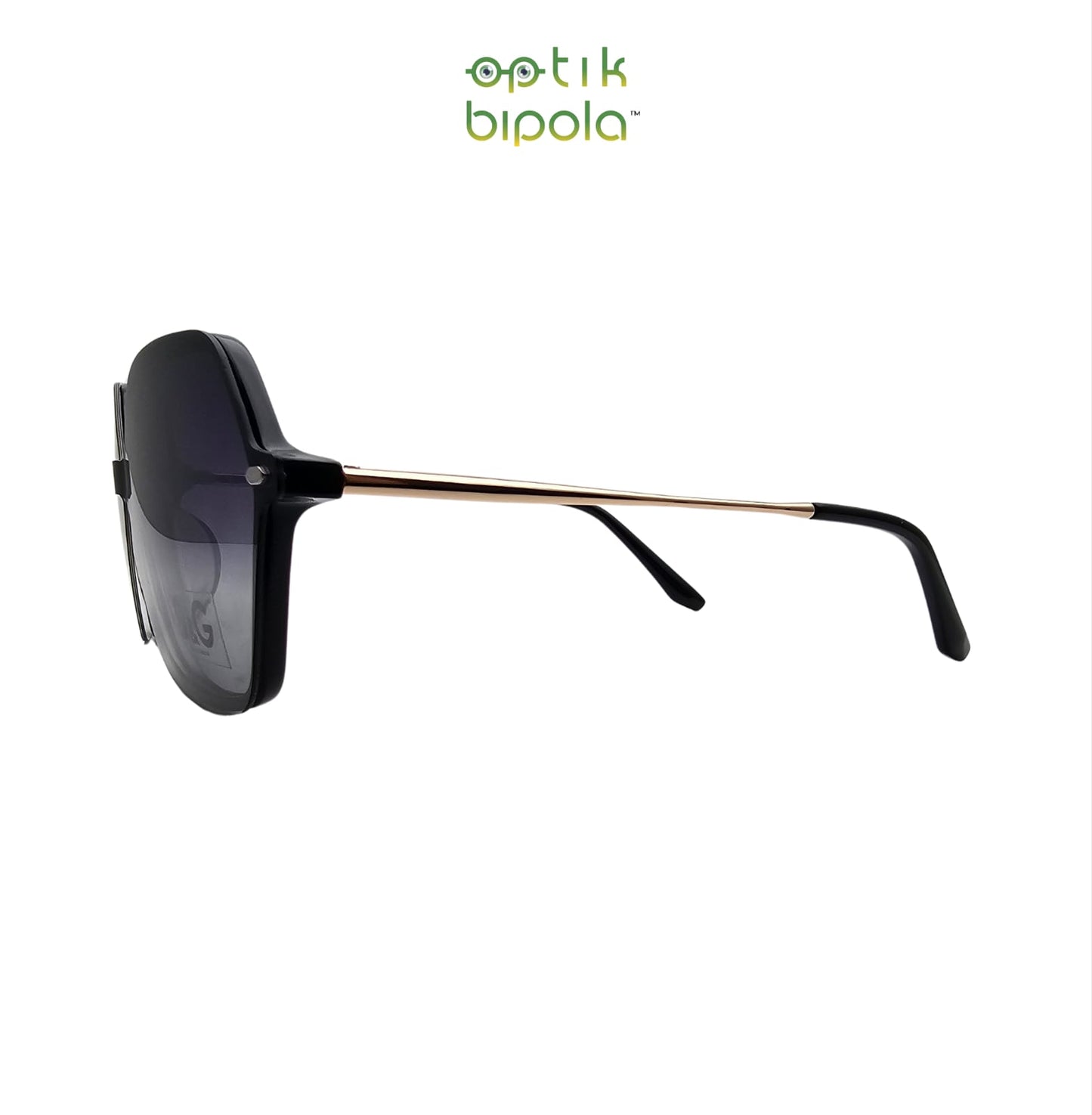 Frame Kacamata Clip On D&G 99920A Black Polarized Lens Gradient Grey