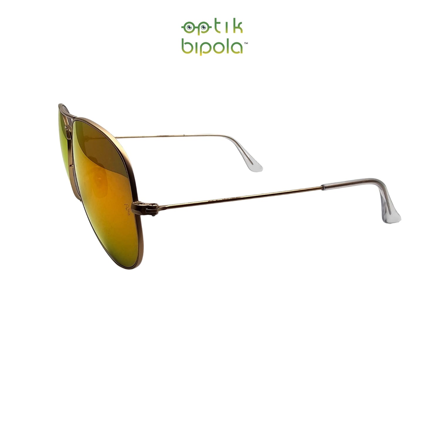 Sunglass RayBan Aviator Large Metal 3025 Mirror Lens Red/Orange 112/69 size 58