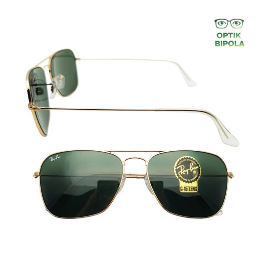 Sunglass RayBan Caravan Original 3136 G-15 Lens c.001 Gold